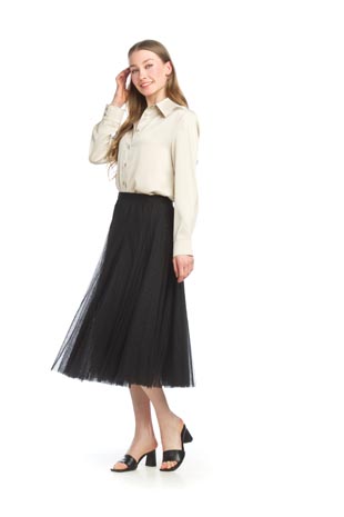 PS-15903 - Stretch Netting Layered Skirt - Colors: Black, Pink - Available Sizes:XS-XXL - Catalog Page:61 